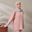 Back Pleated Sweatshirt - Pink