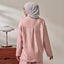 Back Pleated Sweatshirt - Pink
